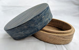 Small Oval Box with Blue Top