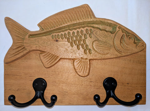 Stylized Bass Fish Coat Hanger