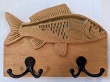 Stylized Bass Fish Coat Hanger