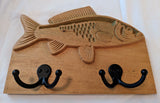 Stylized Bass Fish Coat Hanger