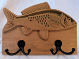 Stylized Bass Fish Coat Hanger