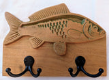 Stylized Bass Fish Coat Hanger